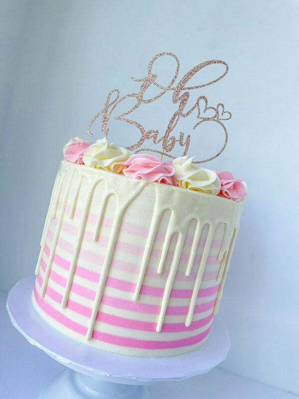 Ombre Striped Cake