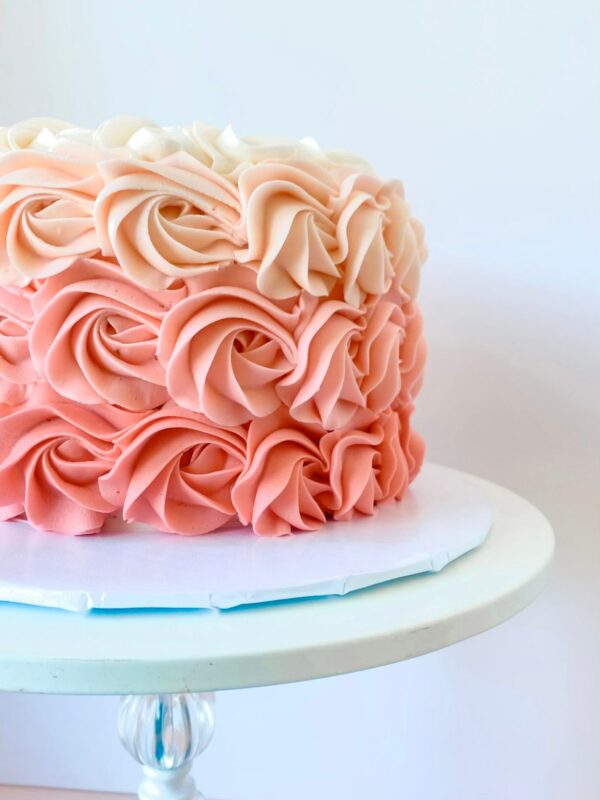 Ombre Rosette Cake
